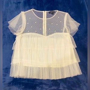 Beautiful pearl embellished top